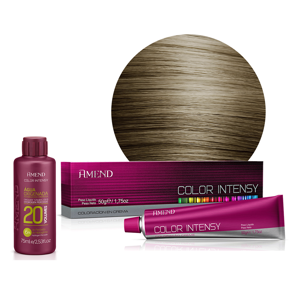 Kit color intensy 7.3 Louro Médio dourado + OX 20